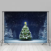 Lofaris Schwach Licht Schnee Stern Weiß Weihnachten Baum Hintergrund