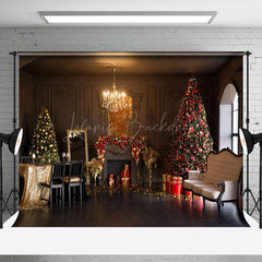 Lofaris Elegant Luxus Festlich Leben Zimmer Weihnachten Hintergrund