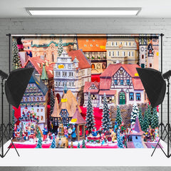 Lofaris Fee Geschichte Bunt Stadt Weihnachten Stimmung Hintergrund