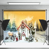 Lofaris Fantasie Wald Fee Weihnachtsmann Kabine Weihnachten Hintergrund