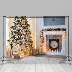 Lofaris Festlich Süß Heim Baum Kamin Weihnachten Hintergrund