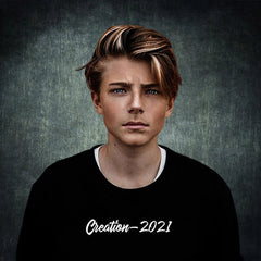 Lofaris Bußgeld Kunst Schwarz Runden Grün Foto Hintergrund Für Porträt