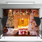 Lofaris Kamin Weihnachtsmann Klaus Weihnachten Fotografie Hintergrund