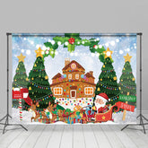 Lofaris Lebkuchen Weihnachtsmann Geschenke Senden Weihnachten Hintergrund
