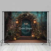 Lofaris Grün Blätter Umgeben Bogen Wald Phoyto Hintergrund