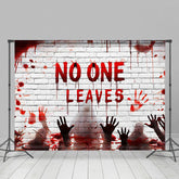 Horror Stimmung Weiß NEIN Eins Blätter Halloween Hintergrund