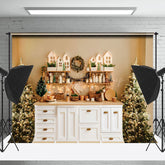 Lofaris Protokoll Stil Bar Schalter Weihnachten Bäume Weihnachten Hintergrund