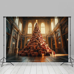 Lofaris Luxus Palast Geschenke Weihnachten Bäume Weihnachten Hintergrund