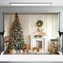 Lofaris Modern Weiß Zimmer Weihnachten Baum Weihnachten Stimmung Hintergrund