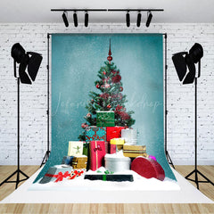 Lofaris Stapel Schneeflocke Geschenke Einfach Weihnachten Baum Hintergrund