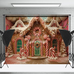 Lofaris Rosa Fee Geschichte Lebkuchen Haus Weihnachten Hintergrund