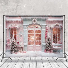 Lofaris Pinky Winter Weihnachten Geschäft Süß Glücklich Urlaub Hintergrund