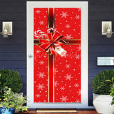 Lofaris Rot Geschenk Kasten Bogen Binden Schneeflocke Weihnachten Tür Abdeckung