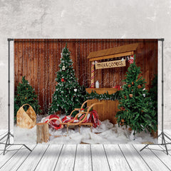 Lofaris Retro Aus Holz Stall Weihnachten Fotografie Hintergrund