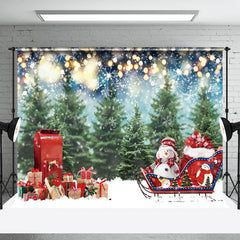 Lofaris Schneemann Schicken Geschenke Gold Punkte Weihnachten Hintergrund