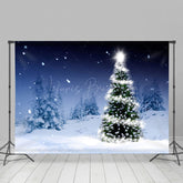 Lofaris Strudel Licht Stern Baum Schnee Winter Weihnachten Hintergrund