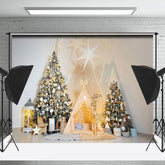 Lofaris Zelt Sterne Dekoration Weihnachten Fotografie Hintergrund