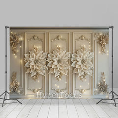 Lofaris Jahrgang Beige Blumen Wand Licht Weihnachten Hintergrund