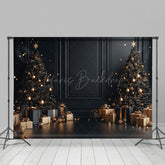 Lofaris Jahrgang Schwarz Wand Geschenk Weihnachten Baum Weihnachten Hintergrund