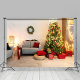 Lofaris Warm Licht Weihnachten Baum Geschenk Sofa Weihnachten Hintergrund