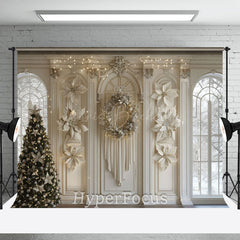 Lofaris Weiß Blumen Wand Licht Weihnachten Baum Weihnachten Hintergrund