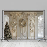 Lofaris Weiß Blumen Wand Licht Weihnachten Baum Weihnachten Hintergrund