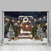 Lofaris Winter Wunderland Weihnachten Szene Geschenke Hintergrund