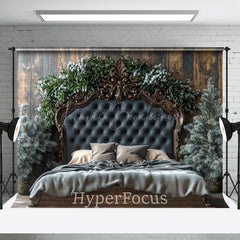 Lofaris Holz Wand Marine Bett Kiefer Blätter Weihnachten Hintergrund