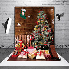 Lofaris Holz Wand Schneeflocke Weihnachten Baum Geschenk Hintergrund