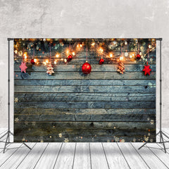 Lofaris Aus Holz Wand Licht Streifen Schneeflocke Weihnachten Hintergrund