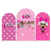 LOL Surprise Puppen Rosa Thema Happy Birthday Bogenwand Abdeckung Glitzer Party Deko