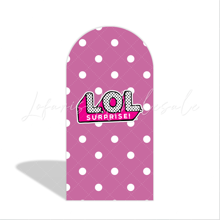 LOL Surprise Puppen Rosa Thema Happy Birthday Bogenwand Abdeckung Glitzer Party Deko