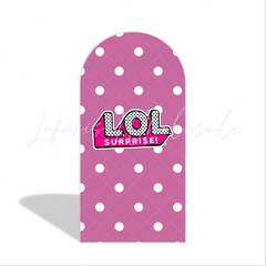 LOL Surprise Puppen Rosa Thema Happy Birthday Bogenwand Abdeckung Glitzer Party Deko