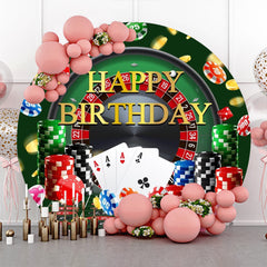 Glücklich Glücksspiel Chips Glücklich Geburtstag Hintergrund Für Männer