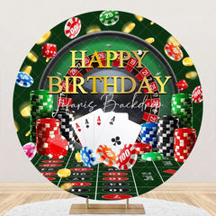 Glücklich Glücksspiel Chips Glücklich Geburtstag Hintergrund Für Männer