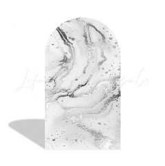 Marble Upholstery Quilted Happy Birthday Party Bogenhintergrund Abdeckung Marmor Polster Deko