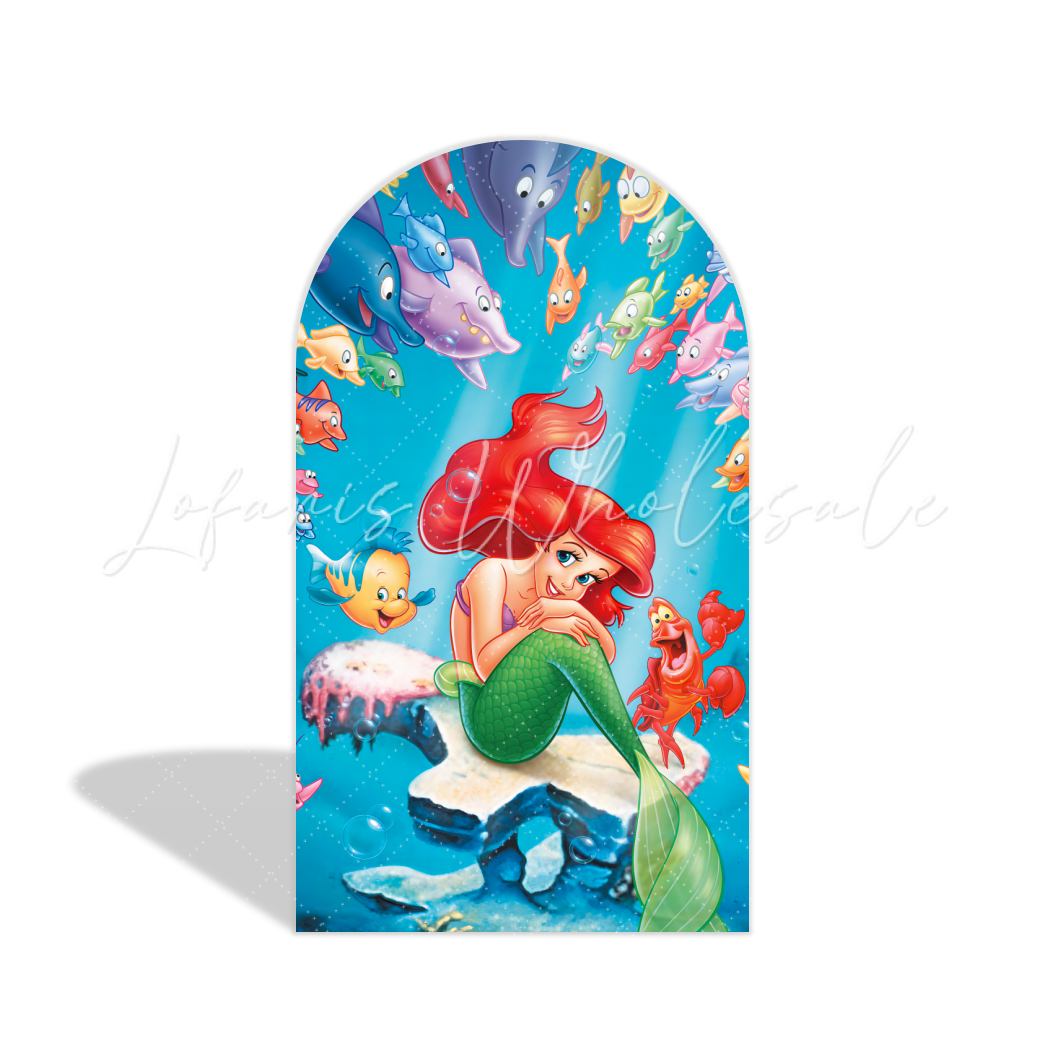 The Little Mermaid Ariel Thema Happy Birthday Chiara Bogen Abdeckung Unterwasser Deko