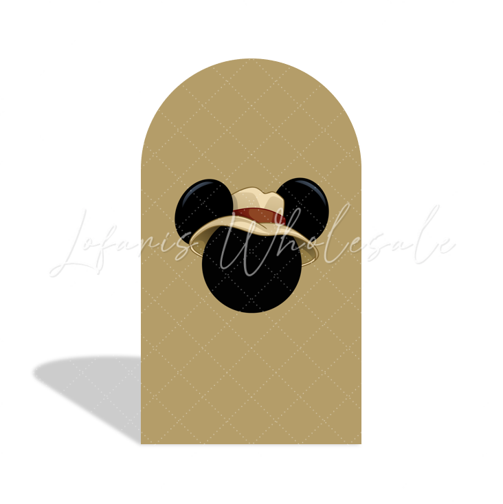 Mickey Minnie Safari Happy Birthday Party Bogenhintergrund Abdeckung Dschungel Tiere Zoo Deko