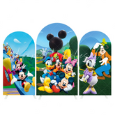 Mickey Mouse Happy Birthday Party Bogenhintergrund Abdeckung Maus Clubhaus Jungen Party Deko