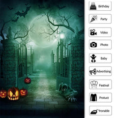 Mond Schläger Kürbis Halloween Thema Hintergrund für Party