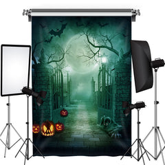 Mond Schläger Kürbis Halloween Thema Hintergrund für Party
