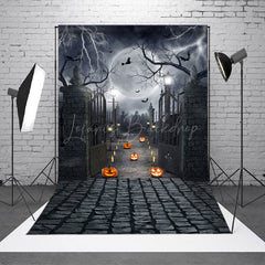 Mond Kürbis Laterne Halloween Horror Nacht Hintergrund