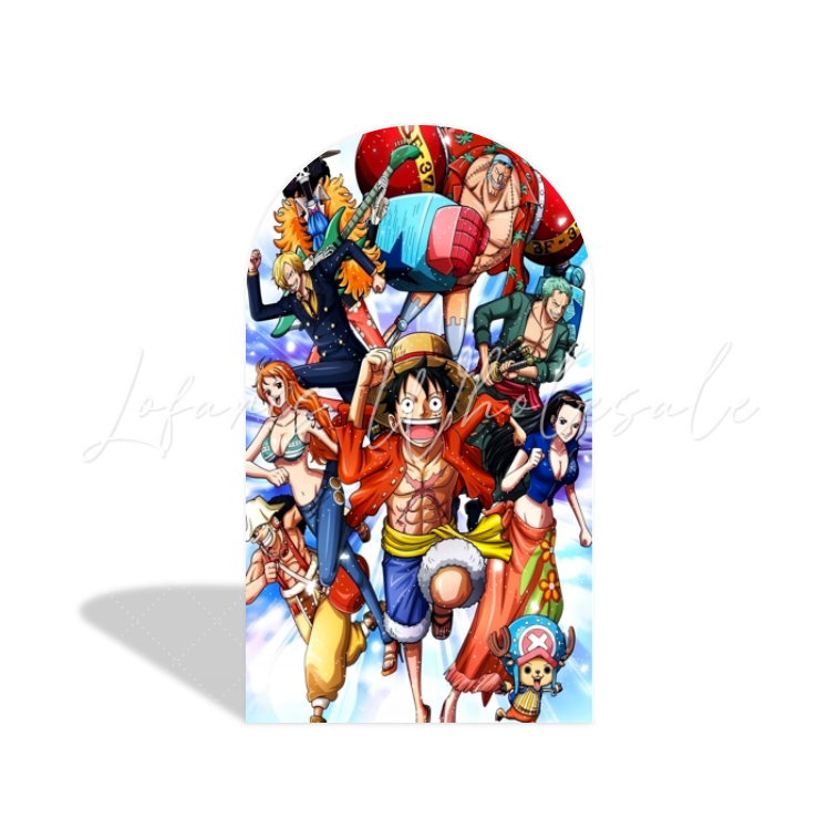 One Piece Theme Birthday Party Bogenwand Abdeckung Ruffy Piraten Anime Schatz Jungen Deko