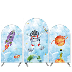 Äußere Raum Thema Astronaut Bogen Hintergrund Bausatz für Party
