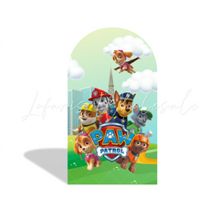 Paw Patrol Helfer auf vier Pfoten Thema Happy Birthday Bogenwand Abdeckung Hunde Deko