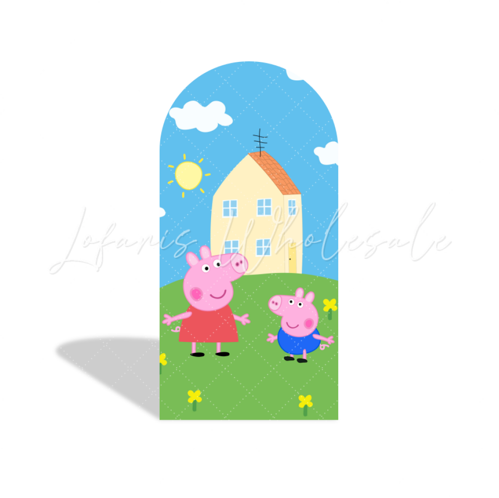 Peppa Pig Familie Wutz Thema Happy Birthday Chiara Bogen Abdeckung Kinder Party Deko