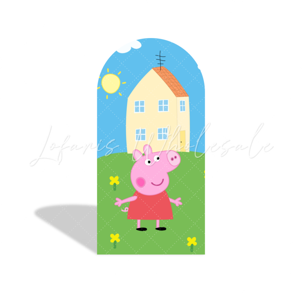 Peppa Pig Familie Wutz Thema Happy Birthday Chiara Bogen Abdeckung Kinder Party Deko