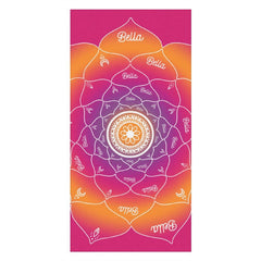 Personalisiert Gradient Mandala Blume Name Strand Handtuch
