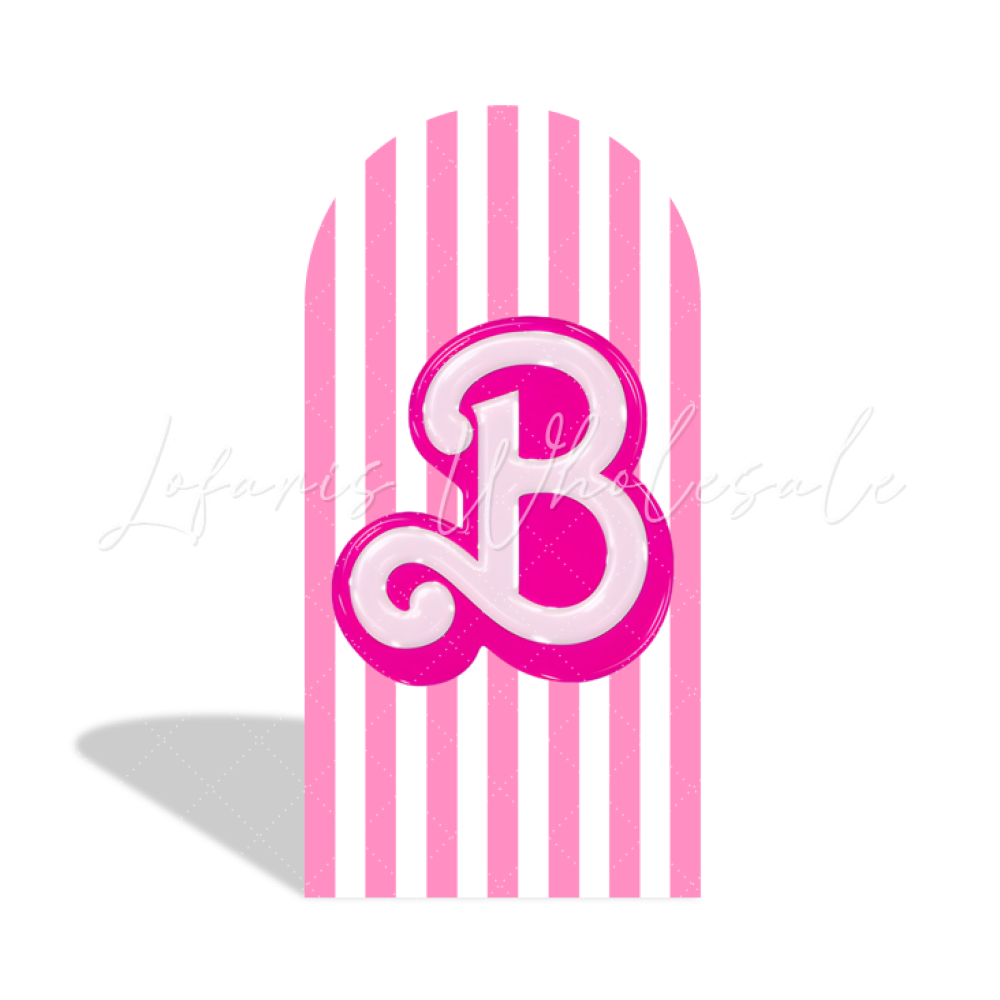 Pink Barbie Birthday Party Arch Backdrop Wall Cloth Cover Rosa Mode Puppe Fotohintergrund Deko