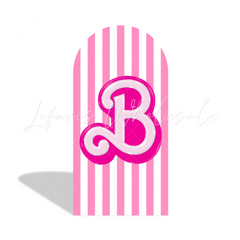 Pink Barbie Birthday Party Arch Backdrop Wall Cloth Cover Rosa Mode Puppe Fotohintergrund Deko